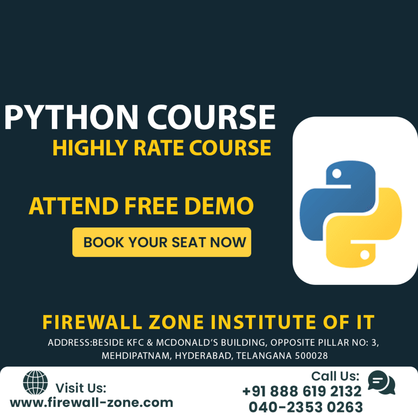 Python Training Institute In Hyderabad Telangana